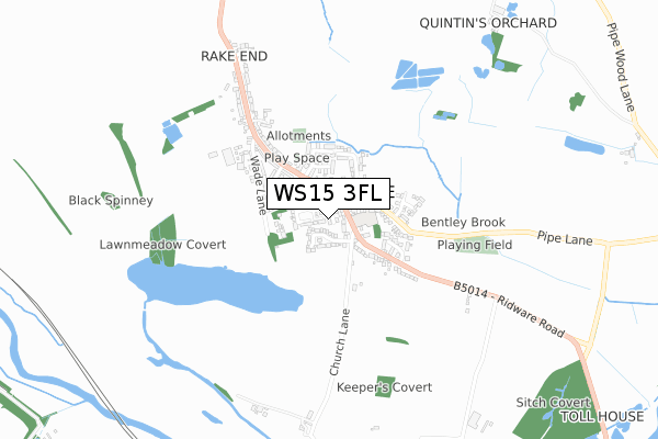 WS15 3FL map - small scale - OS Open Zoomstack (Ordnance Survey) WS15 3FL map - small scale - OS Open Zoomstack (Ordnance Survey)