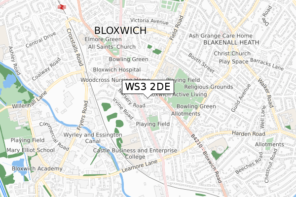WS3 2DE map - small scale - OS Open Zoomstack (Ordnance Survey) WS3 2DE map - small scale - OS Open Zoomstack (Ordnance Survey)