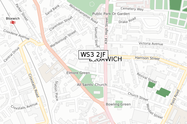 WS3 2JF map - large scale - OS Open Zoomstack (Ordnance Survey) WS3 2JF map - large scale - OS Open Zoomstack (Ordnance Survey)