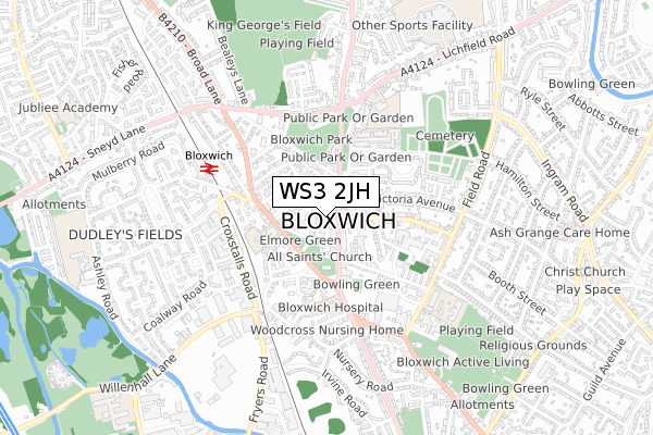 WS3 2JH map - small scale - OS Open Zoomstack (Ordnance Survey) WS3 2JH map - small scale - OS Open Zoomstack (Ordnance Survey)