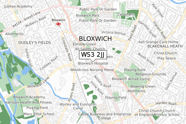 WS3 2JJ map - small scale - OS Open Zoomstack (Ordnance Survey) WS3 2JJ map - small scale - OS Open Zoomstack (Ordnance Survey)