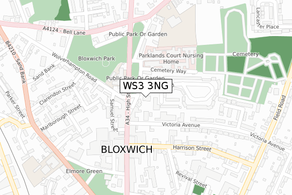 WS3 3NG map - large scale - OS Open Zoomstack (Ordnance Survey)