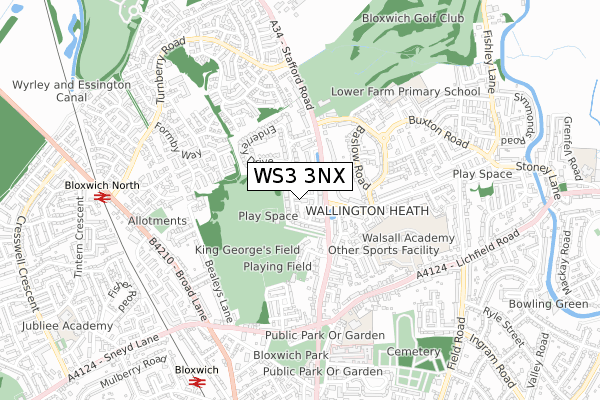 WS3 3NX map - small scale - OS Open Zoomstack (Ordnance Survey) WS3 3NX map - small scale - OS Open Zoomstack (Ordnance Survey)