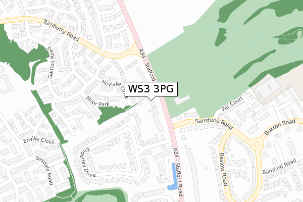 WS3 3PG map - large scale - OS Open Zoomstack (Ordnance Survey)