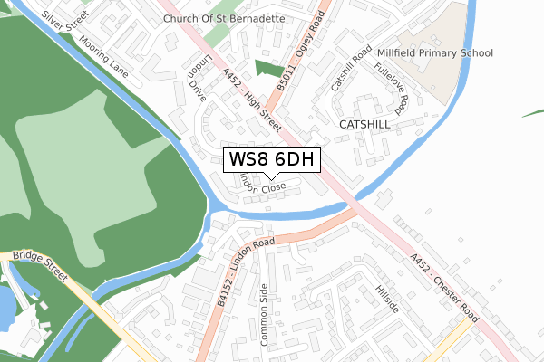 WS8 6DH map - large scale - OS Open Zoomstack (Ordnance Survey) WS8 6DH map - large scale - OS Open Zoomstack (Ordnance Survey)