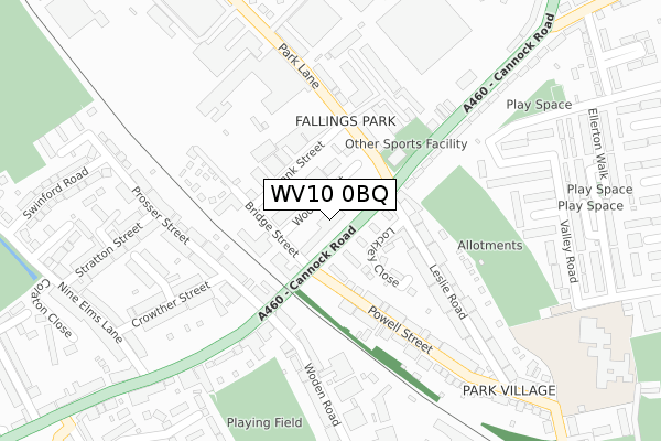 WV10 0BQ map - large scale - OS Open Zoomstack (Ordnance Survey) WV10 0BQ map - large scale - OS Open Zoomstack (Ordnance Survey)