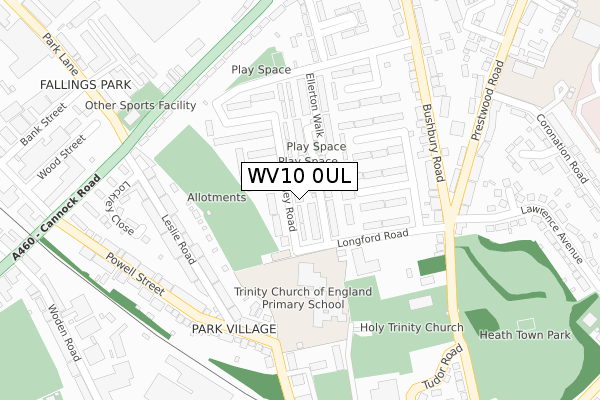 WV10 0UL map - large scale - OS Open Zoomstack (Ordnance Survey) WV10 0UL map - large scale - OS Open Zoomstack (Ordnance Survey)