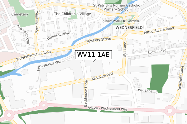 WV11 1AE map - large scale - OS Open Zoomstack (Ordnance Survey) WV11 1AE map - large scale - OS Open Zoomstack (Ordnance Survey)