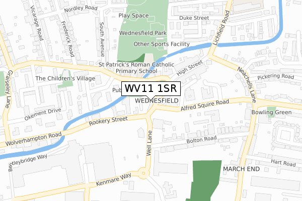 WV11 1SR map - large scale - OS Open Zoomstack (Ordnance Survey) WV11 1SR map - large scale - OS Open Zoomstack (Ordnance Survey)