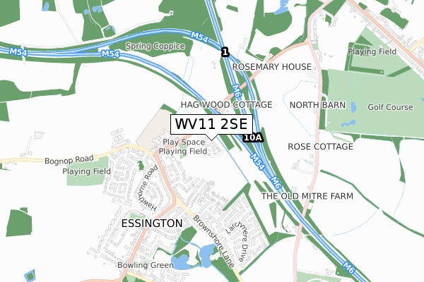 WV11 2SE map - small scale - OS Open Zoomstack (Ordnance Survey)