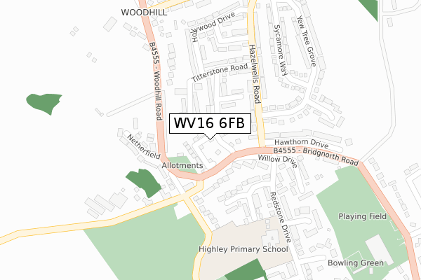 WV16 6FB map - large scale - OS Open Zoomstack (Ordnance Survey) WV16 6FB map - large scale - OS Open Zoomstack (Ordnance Survey)