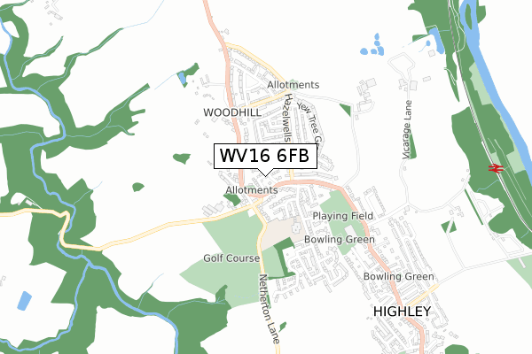 WV16 6FB map - small scale - OS Open Zoomstack (Ordnance Survey) WV16 6FB map - small scale - OS Open Zoomstack (Ordnance Survey)