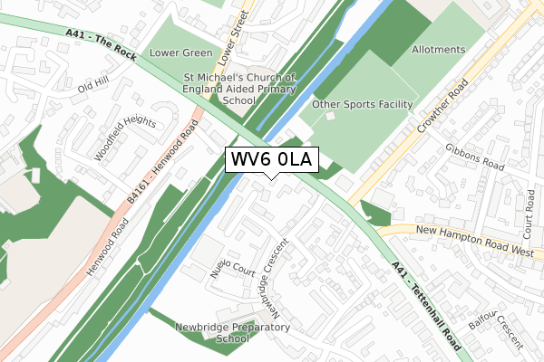 WV6 0LA map - large scale - OS Open Zoomstack (Ordnance Survey) WV6 0LA map - large scale - OS Open Zoomstack (Ordnance Survey)