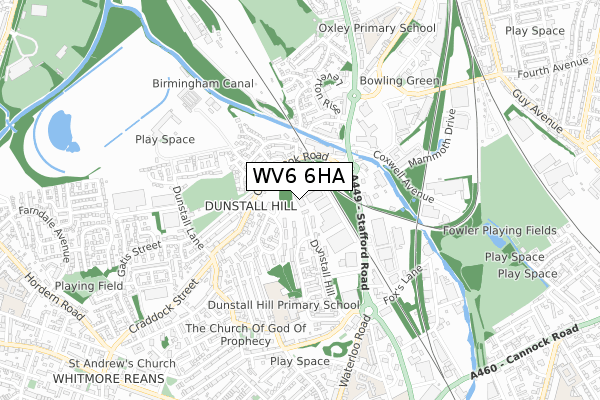 WV6 6HA map - small scale - OS Open Zoomstack (Ordnance Survey) WV6 6HA map - small scale - OS Open Zoomstack (Ordnance Survey)