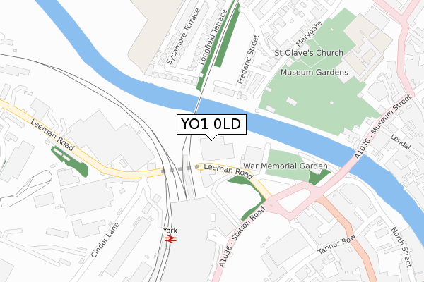 YO1 0LD map - large scale - OS Open Zoomstack (Ordnance Survey) YO1 0LD map - large scale - OS Open Zoomstack (Ordnance Survey)
