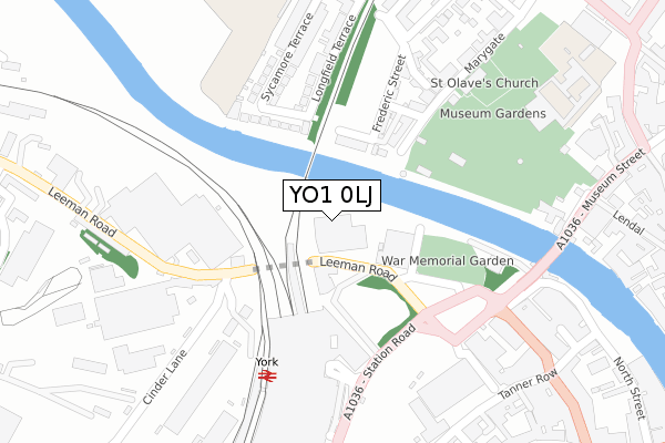 YO1 0LJ map - large scale - OS Open Zoomstack (Ordnance Survey) YO1 0LJ map - large scale - OS Open Zoomstack (Ordnance Survey)