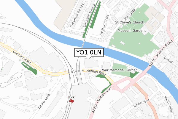 YO1 0LN map - large scale - OS Open Zoomstack (Ordnance Survey) YO1 0LN map - large scale - OS Open Zoomstack (Ordnance Survey)