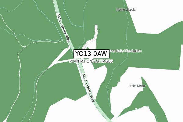 YO13 0AW map - large scale - OS Open Zoomstack (Ordnance Survey) YO13 0AW map - large scale - OS Open Zoomstack (Ordnance Survey)