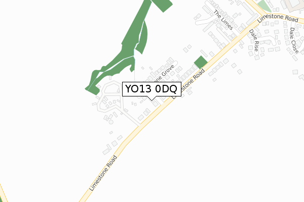 YO13 0DQ map - large scale - OS Open Zoomstack (Ordnance Survey) YO13 0DQ map - large scale - OS Open Zoomstack (Ordnance Survey)