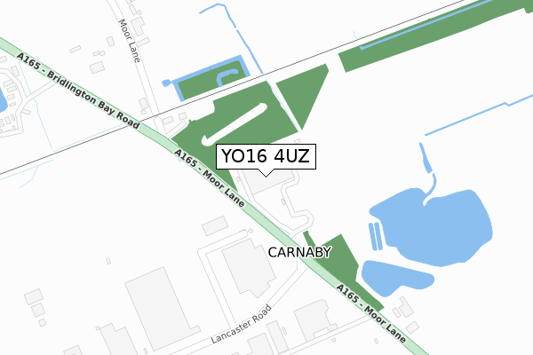 YO16 4UZ map - large scale - OS Open Zoomstack (Ordnance Survey)