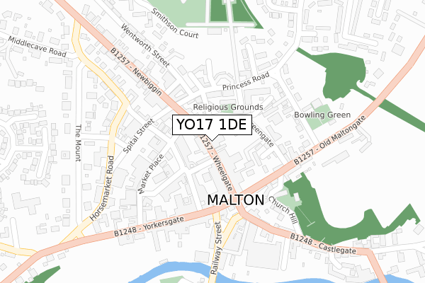 YO17 1DE map - large scale - OS Open Zoomstack (Ordnance Survey) YO17 1DE map - large scale - OS Open Zoomstack (Ordnance Survey)