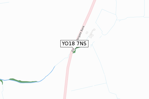 YO18 7NS map - large scale - OS Open Zoomstack (Ordnance Survey)