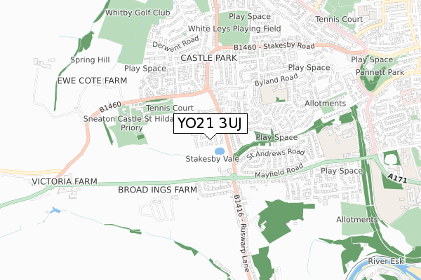 YO21 3UJ map - small scale - OS Open Zoomstack (Ordnance Survey) YO21 3UJ map - small scale - OS Open Zoomstack (Ordnance Survey)