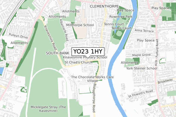 YO23 1HY map - small scale - OS Open Zoomstack (Ordnance Survey) YO23 1HY map - small scale - OS Open Zoomstack (Ordnance Survey)