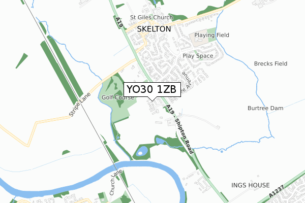 YO30 1ZB map - small scale - OS Open Zoomstack (Ordnance Survey) YO30 1ZB map - small scale - OS Open Zoomstack (Ordnance Survey)