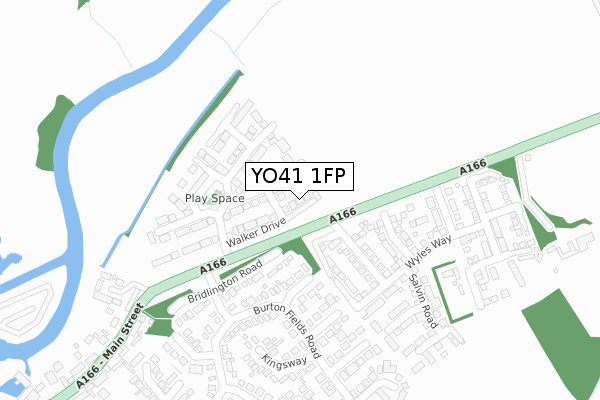 YO41 1FP map - large scale - OS Open Zoomstack (Ordnance Survey)