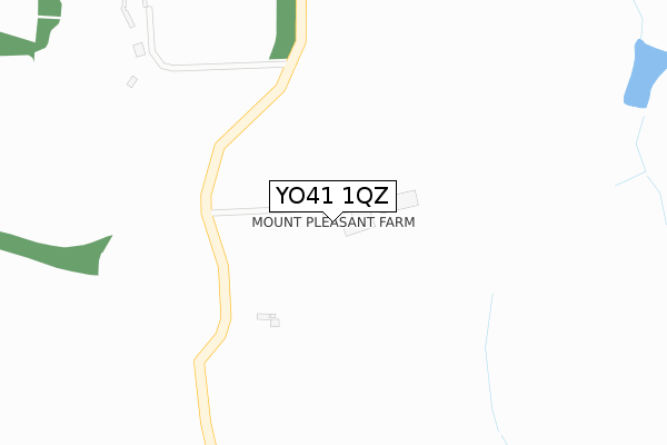 YO41 1QZ map - large scale - OS Open Zoomstack (Ordnance Survey)