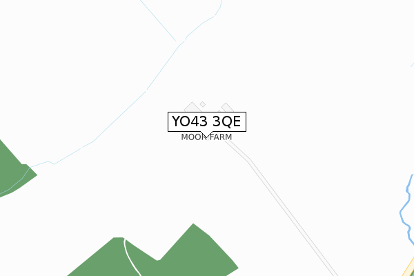 YO43 3QE map - large scale - OS Open Zoomstack (Ordnance Survey)