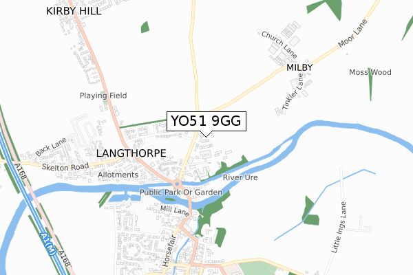 YO51 9GG map - small scale - OS Open Zoomstack (Ordnance Survey) YO51 9GG map - small scale - OS Open Zoomstack (Ordnance Survey)