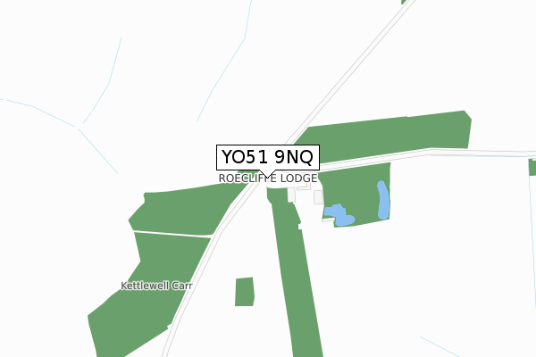 YO51 9NQ map - large scale - OS Open Zoomstack (Ordnance Survey)