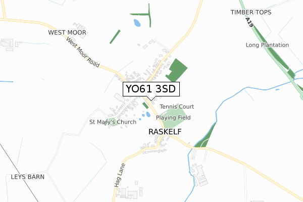 YO61 3SD map - small scale - OS Open Zoomstack (Ordnance Survey) YO61 3SD map - small scale - OS Open Zoomstack (Ordnance Survey)