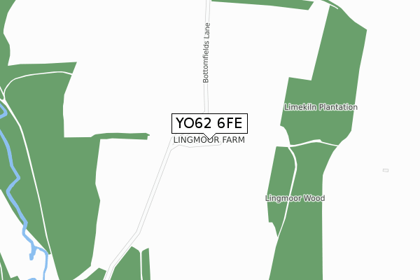 YO62 6FE map - large scale - OS Open Zoomstack (Ordnance Survey)