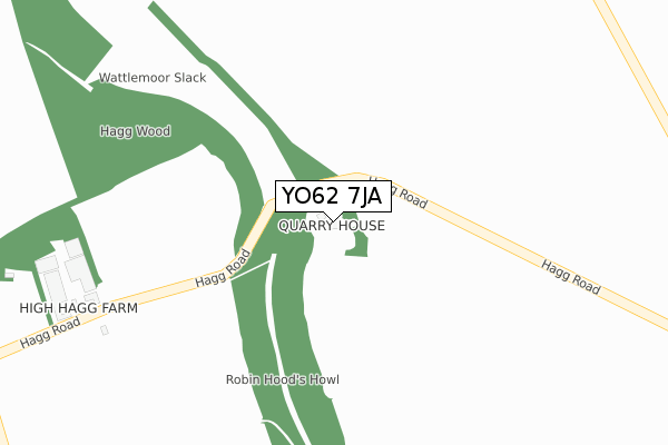 YO62 7JA map - large scale - OS Open Zoomstack (Ordnance Survey) YO62 7JA map - large scale - OS Open Zoomstack (Ordnance Survey)