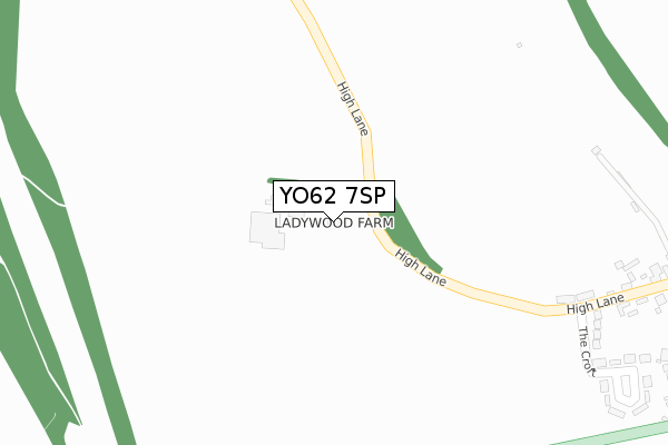 YO62 7SP map - large scale - OS Open Zoomstack (Ordnance Survey)