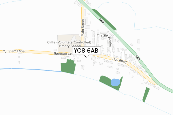 YO8 6AB map - large scale - OS Open Zoomstack (Ordnance Survey) YO8 6AB map - large scale - OS Open Zoomstack (Ordnance Survey)