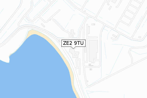 ZE2 9TU map - large scale - OS Open Zoomstack (Ordnance Survey)