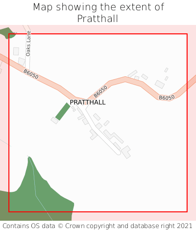Map showing extent of Pratthall as bounding box