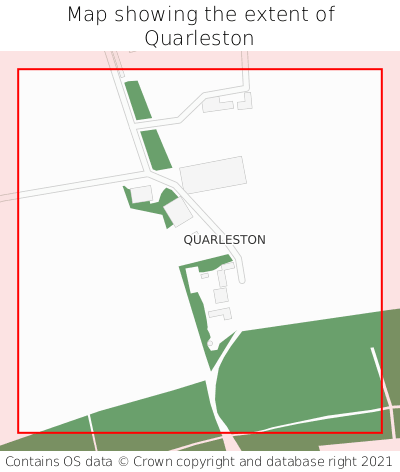 Map showing extent of Quarleston as bounding box