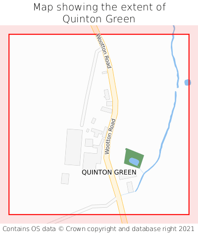 Map showing extent of Quinton Green as bounding box