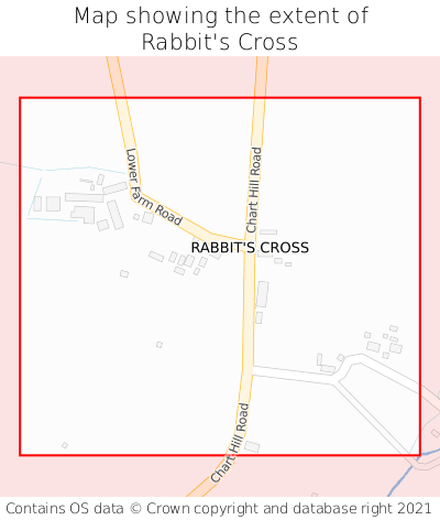 Map showing extent of Rabbit's Cross as bounding box
