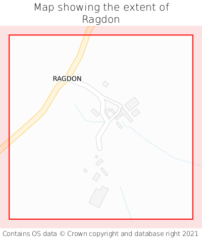 Map showing extent of Ragdon as bounding box