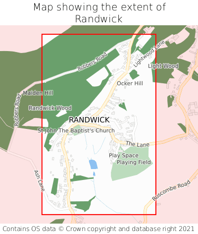 Map showing extent of Randwick as bounding box