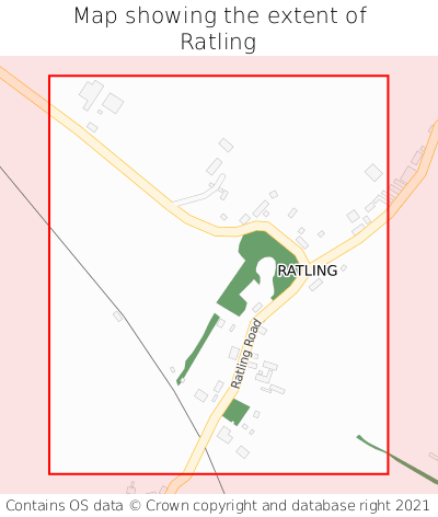 Map showing extent of Ratling as bounding box