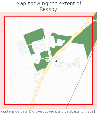 Map showing extent of Reasby as bounding box