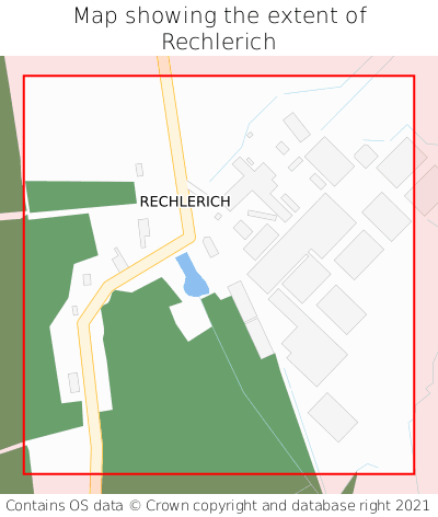 Map showing extent of Rechlerich as bounding box