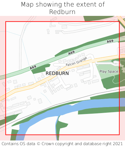 Map showing extent of Redburn as bounding box